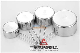 專(zhuān)業(yè)批發(fā) 4件套不銹鋼量杯套裝，江門(mén)三友不銹鋼制品廠模具精制